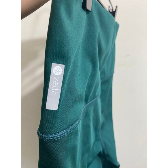 Trendy Zella Laser Cut Leggings - Green - Picture 7 of 11